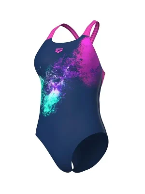 Arena plavky W Vibrant Swimsuit Swim Pro Black, navy/multi Expresní Doručení