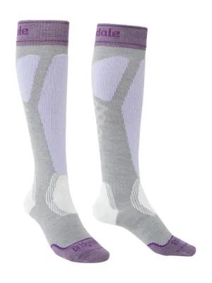 Víkendová Akce Bridgedale ponožky Ski Easy On W grey/lilac 813