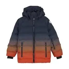 Color Kids bunda Ski Jacket Quilt, Gradient, tangerine tango Poslední Šance