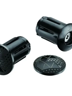CICLOVATION zátky do řidítek Lock-In UFO Mirror Black, 1pár Sleva