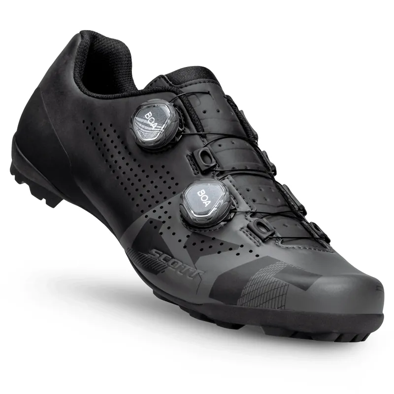 Scott cyklo tretry Gravel Rc, Matt Black/Anthracite Grey Značkový