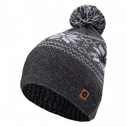 Rychlé Dodání Unisex čepice HI-TEC Pascal - black melange/winter pattern