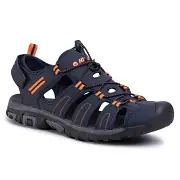 Vrácení Zdarma Pánské outdoorové sandále HI-TEC Tiore - navy/dark grey/orange - vel. 43