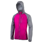 Cenový Hit Unisex cyklistická bunda KLIMATEX Jorah - šedá/fuchsiová - vel. S