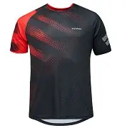 Finální Výprodej Pánský MTB dres KLIMATEX Steez - černá/červená - vel. S