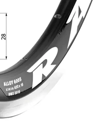 Remerx Rapid 28" silniční ráfek, 28 děr Finální Výprodej