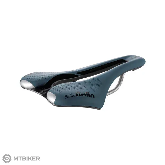 Selle Italia SLR Boost Gravel TI 316 Superflow S3 sedlo, 130 mm, modrá Akční Nabídka