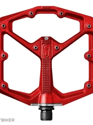 Crankbrothers Stamp 7 Large platformové pedály, červená Značkový