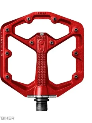 Super Cena Crankbrothers Stamp 7 Small platformové pedály, červená