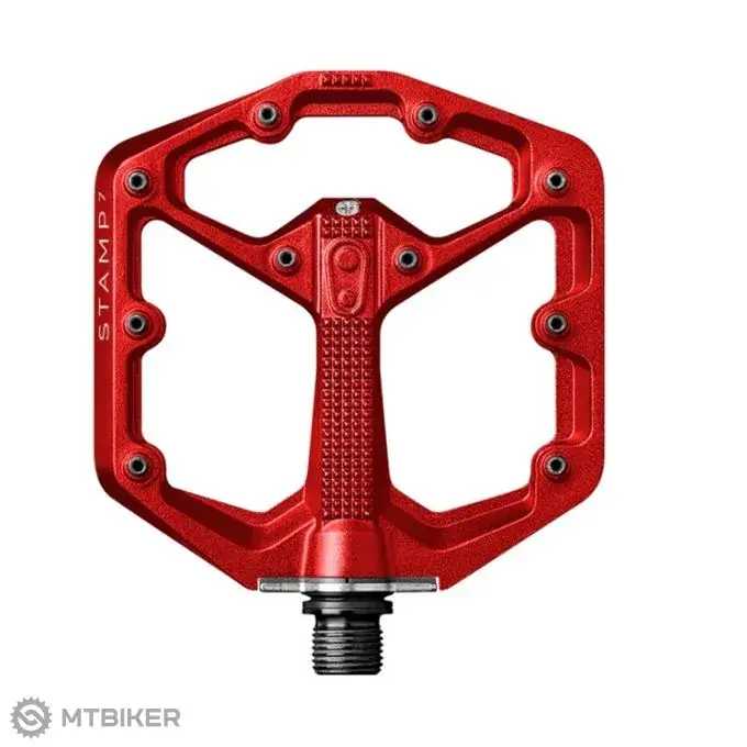 Super Cena Crankbrothers Stamp 7 Small platformové pedály, červená
