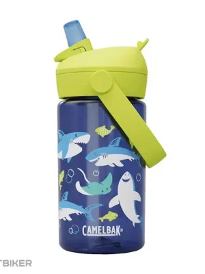 Bezpečná Platba CamelBak Thrive Flip Straw dětská láhev, 0,4l, shark and rays
