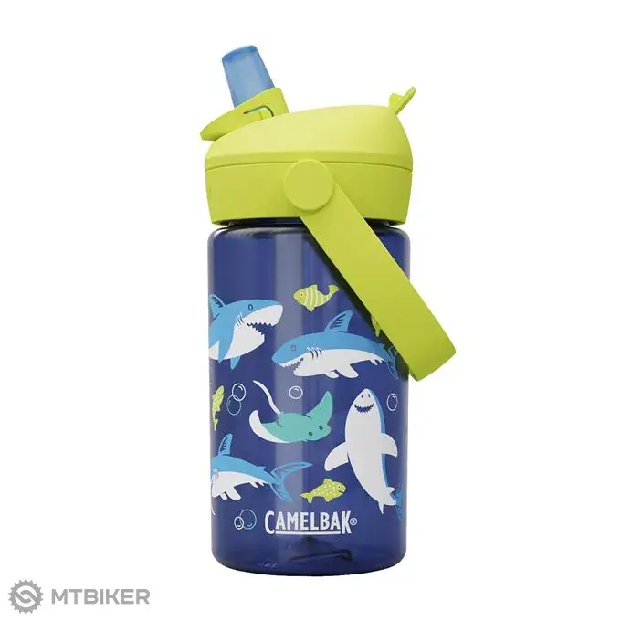 Bezpečná Platba CamelBak Thrive Flip Straw dětská láhev, 0,4l, shark and rays
