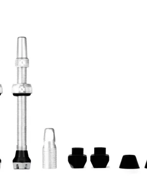 Zlevněný Muc-Off Tubeless sada bezdušových ventilků, 60 mm, stříbrná