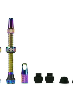 Muc-Off Tubeless sada bezdušových ventilů, 60 mm, iridescent Hit Sezóny