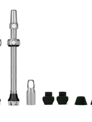 Muc-Off Tubeless V2 bezdušové ventilky, 80 mm, stříbrná Aktuální