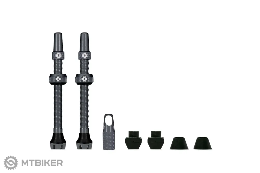 Muc-Off Tubeless sada bezdušových ventilů, 60 mm, šedá Horká Nabídka