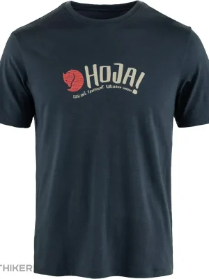 Fjällräven Hoja tričko, dark navy Zlevněný