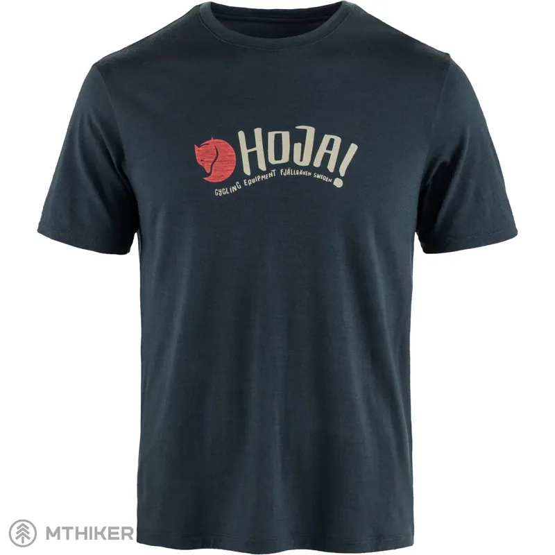 Fjällräven Hoja tričko, dark navy Zlevněný