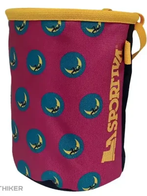 Ihned K Objednání La Sportiva Climbing On The Moon Chalk Bag sáček na magnesium, fucsia/giallo