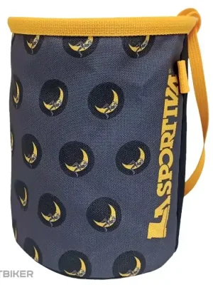 Dokud Zásoby Vydrží La Sportiva Climbing On The Moon Chalk Bag sáček na magnesium, carbon/giallo