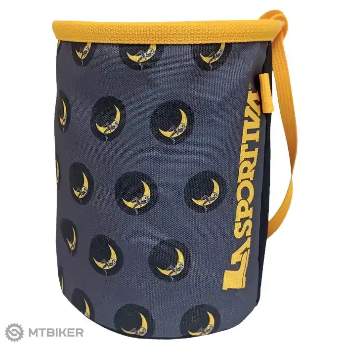 Dokud Zásoby Vydrží La Sportiva Climbing On The Moon Chalk Bag sáček na magnesium, carbon/giallo