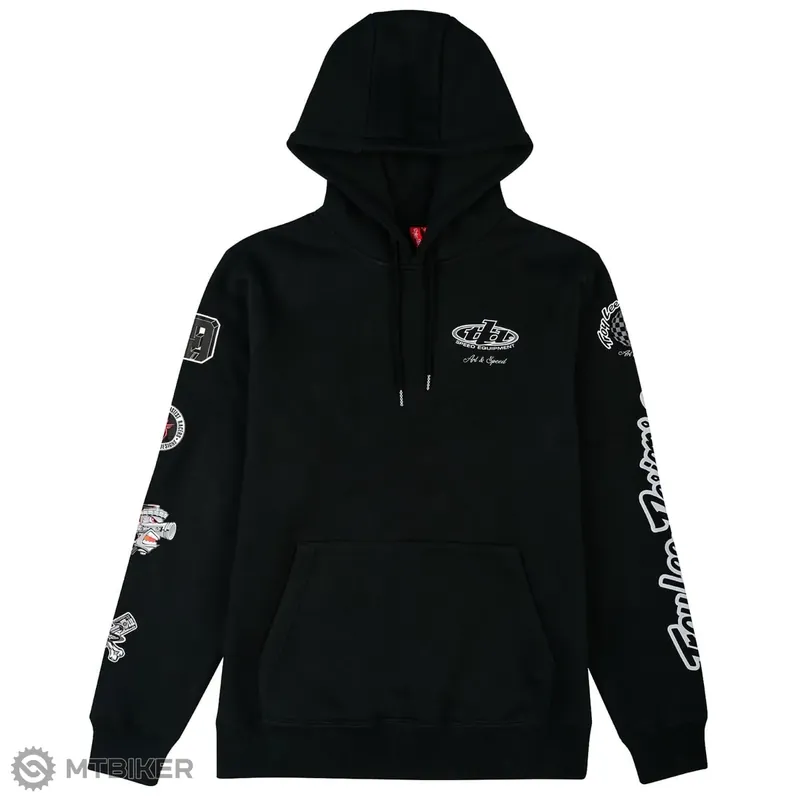 Troy Lee Designs Worldwide mikina, černá Nízká Cena