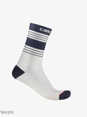 Castelli SIMBOLO 15 ponožky, bílá/belgická modrá Cenová Bomba