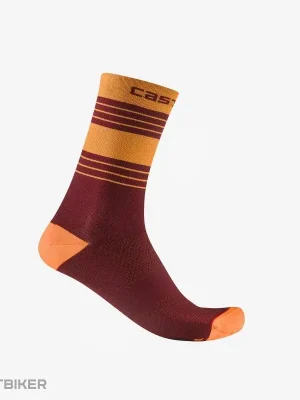 Castelli SIMBOLO 15 ponožky, žlutá/bordó Dokud Zásoby Vydrží