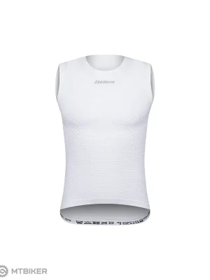 Isadore Seamless Sleeveless Unisex tričko, bílá Nízká Cena