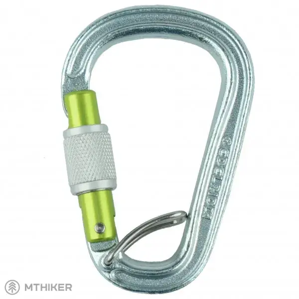 Omezená Nabídka EDELRID HMS Bruce Steel Screw FG II karabina, stříbrná