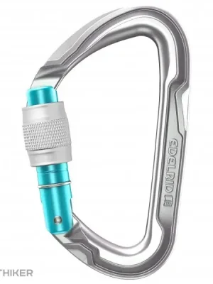 Sezónní Sleva EDELRID Pure Screw III karabina, stříbrná