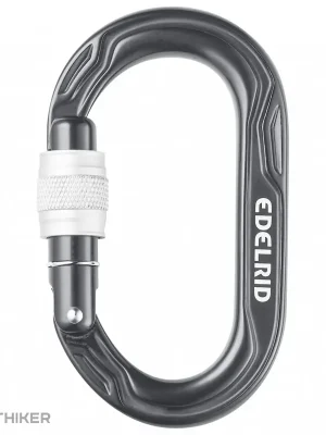 EDELRID Kiwi Screw karabina, anthracite Dokud Zásoby Vydrží
