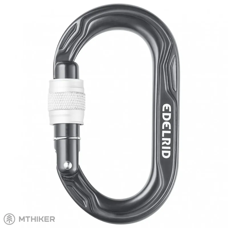 EDELRID Kiwi Screw karabina, anthracite Dokud Zásoby Vydrží