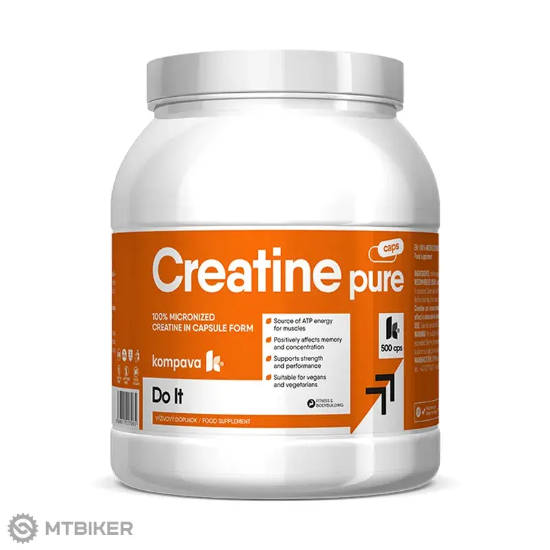 Kompava Kreatin Pure kreatin 500 kapslí Novinka