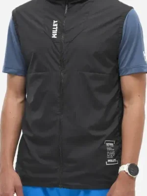 Millet INTENSE WINDBREAKER vesta, black/noir Dokud Zásoby Vydrží