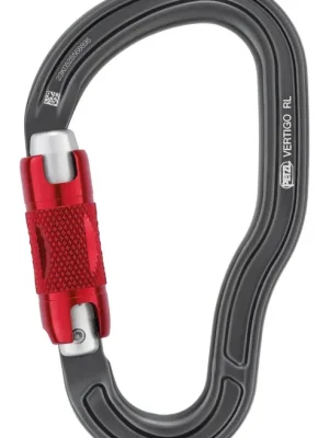 Levný Petzl VERTIGO Twist-Lock karabina, šedá