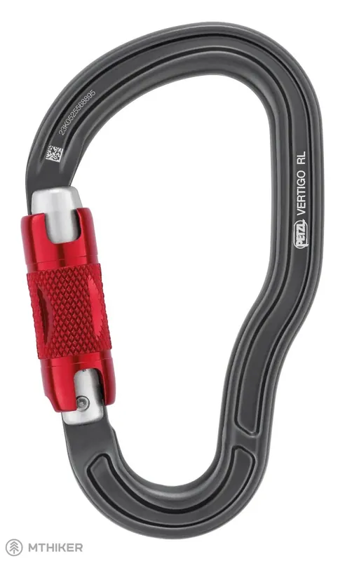 Levný Petzl VERTIGO Twist-Lock karabina, šedá