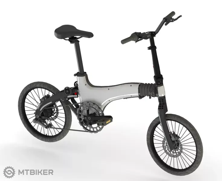 Akce Sharvan City 3 speed 18 skládací kolo, bílá/černá, poškrábané