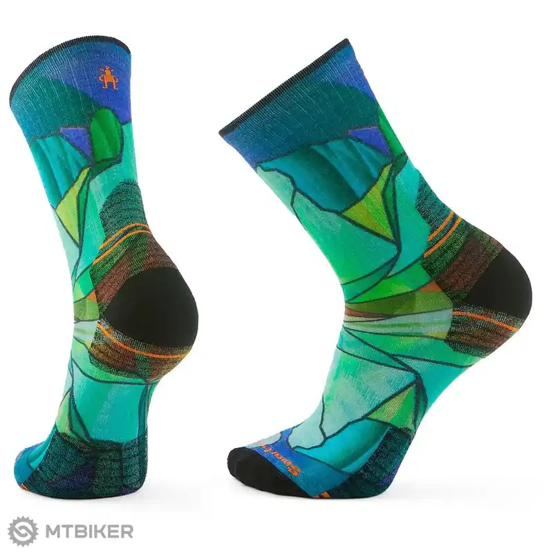 Smartwool HIKE TARGETED CUSHION MIRROR MOUNTAIN PRINT CREW ponožky, capri Nízká Cena
