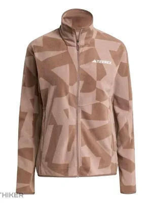 Nejlepší Cena adidas TERREX Multi Printed Full-Zip dámská mikina, earth strata/trace brown