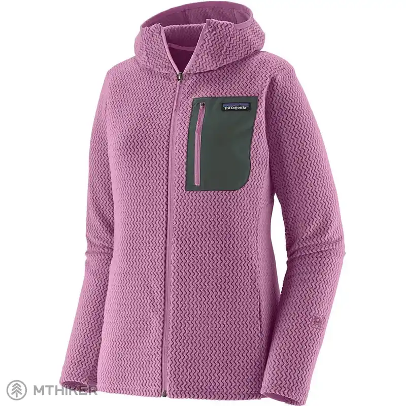 Zlevněný Patagonia R1 Air Full-Zip Hoody dámská mikina, brisk purple
