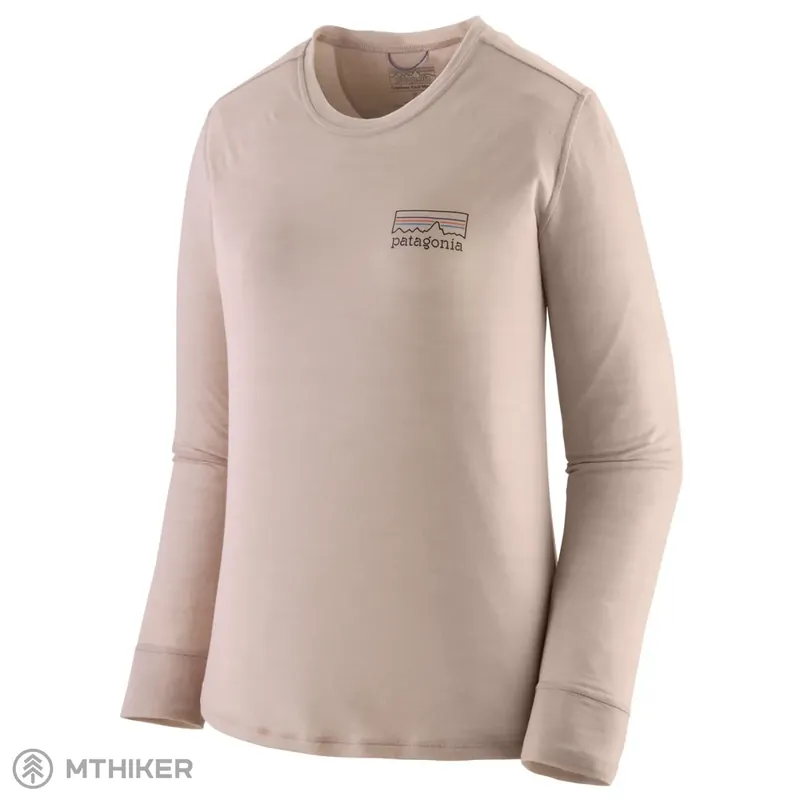 Omezená Nabídka Patagonia L/S Cap Cool Merino Blend Graphic dámské tričko, Fitz Roy Ztráta Shroom Taupe