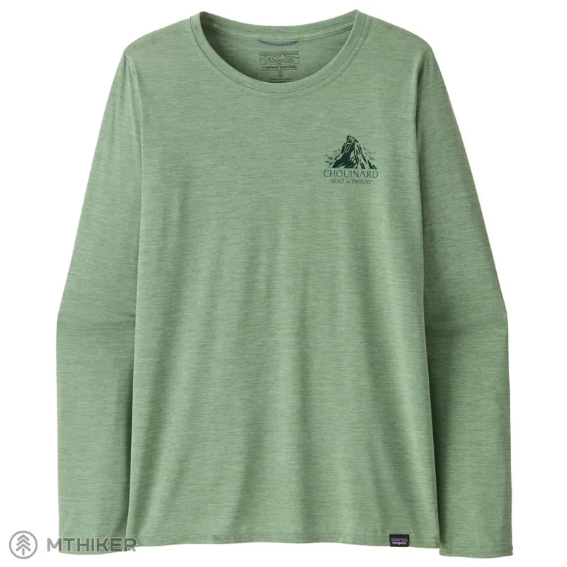 Sleva Patagonia L/S Cap Cool Daily Graphic Shirt - Lands dámské tričko, chouinard crest ellwood green X-Dye