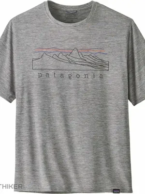 Aktuální Patagonia Cap Cool Daily Graphic triko, stratapeaks feather grey