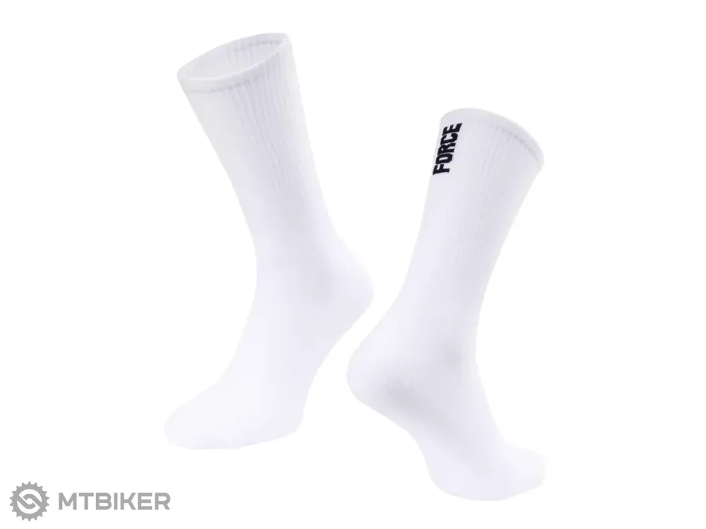 Nejlepší Cena FORCE Longer Slim ponožky, bílá