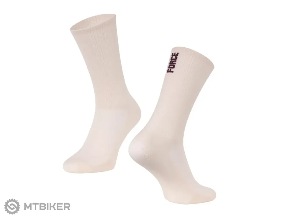 FORCE Longer Slim ponožky, krémová Víkendová Akce