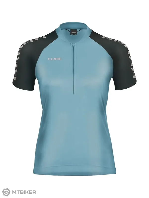 CUBE ATX CMPT HalfZip dámský dres, modrá Ihned K Objednání