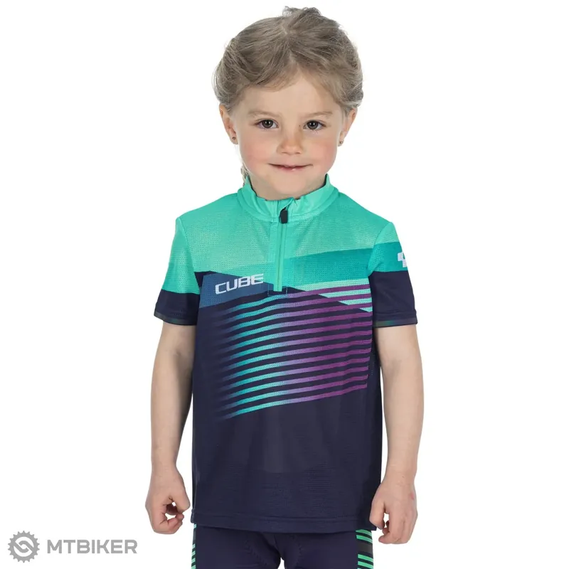 Finální Výprodej CUBE TeamLine dětský dres, blue/mint