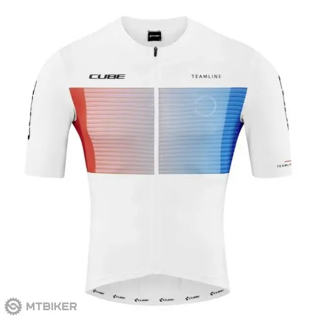 Přímo Od Výrobce CUBE Teamline dres, bílá/modrá/červená
