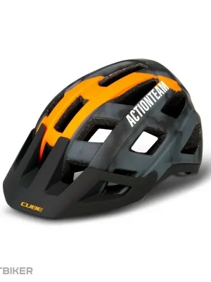 CUBE Badger X helma, šedá/oranžová Cenová Bomba